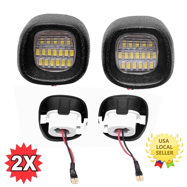 Pair LED Rear License Plate Bumper Lights For 9805 Sonoma Blazer S10