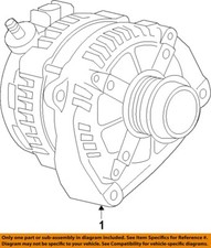 GM OEM 19-22 Escalade ESV Electrical Alternator-Alternator 13536552