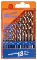 Projahn 13-Tlg. Spiralbohrer-Set Kurz Din 338 HSS-G Typ N Basic 1,5-6,5 Mm 0,5Mm