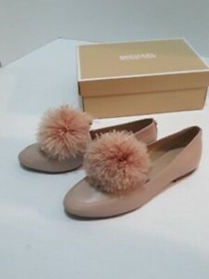 MICHAEL Michael Kors Fara Pouf PLUSH PINK, SILVER ($145) w/tax   (size7)