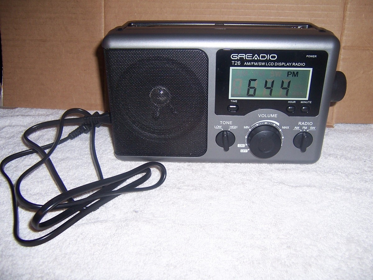 Greadio T26 AM/FM/SW LCD Display Radio 3 Band Receiver | eBay