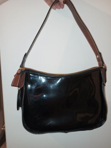 Jasper Conran Black & Brown Shoulder Bag - Picture 4 of 15