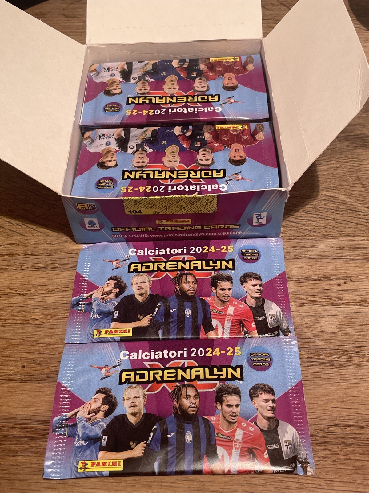 Calciatori 2024-25 Adrenalin XL Panini 2 Packs 12 Cards New Sealed ⚽️