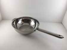 Wolfgang Puck Cafe Collection 18/10 Stal nierdzewna 10" Patelnia do smażenia Wok Patelnia