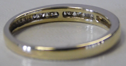 NEW Ladies 10k Yellow Gold .20 cttw Diamond Band, Size 7 3/4, 2.2 grams - Picture 3 of 5