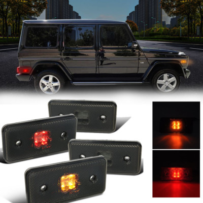 02-14 Benz W463 G Wagon Class LED Front+Rear Smoke Lens Side Marker Lights Lamps