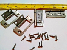 4 Hinges STOP LEAF OPENS 125  Non Mortise Cabinet Hinges 2" Long-11/16 Leaf