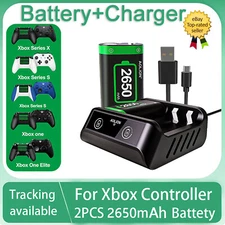 For XBOX ONE Controller Battery Charging Dock + 2x Rechargeable Battery Pack