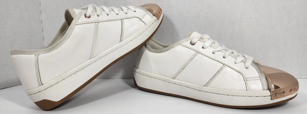 Aldo rose gold sneakers hotsell