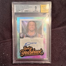 2024-25 Totally Certified Devin Carter Rookie Yearbook Auto Nebula #1/1 BGS 9/10