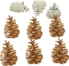 Eyelet Outlet Shape Brads 12/Pkg Pinecone