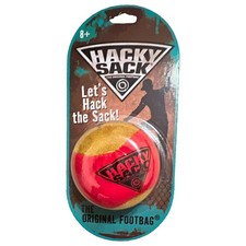 Hacky Sack Original Footbag Red/Tan Yellow, Ages 8-11 12-16 17  8 