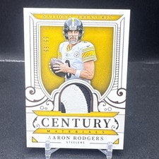 Aaron Rodgers 2025 National Treasures Century Materials Patch 59/99 Steelers KS2