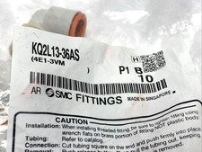 SMC KQ2L13-36AS Male Elbow Fitting 1/2" Tube O.D. 3/8" NPT 10-PACK