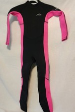 Hevto Wetsuit Pink Black Kids Youth Surfing Swimming Size 8 Slim- New With Tags