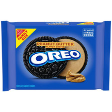 OREO Peanut Butter Creme Chocolate Sandwich Cookies, Family Size, 17 oz