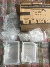 PLASTIC AIRTIGHT FOOD STORAGE CONTAINERS WITH LIDS, 12PC