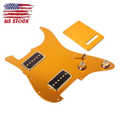 HH P90 Single Coil Alnico V Humbucker Pickup Sets Alloy Oxidation Gold Gloss USA