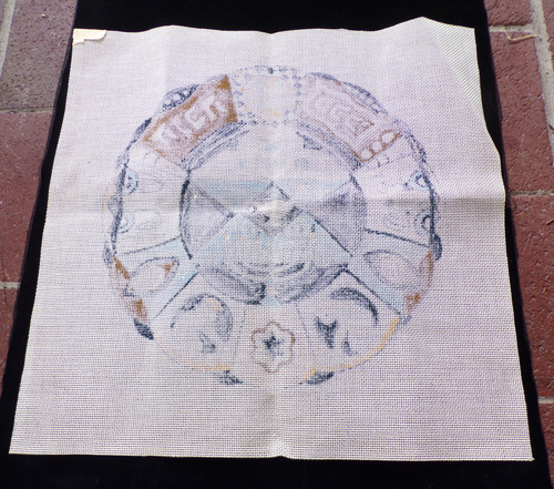 SOLO LONA DE AGUJA MCM JUDAICA VINTAGE - MENORÁ 12 TRIBUS - Imagen 6 de 11
