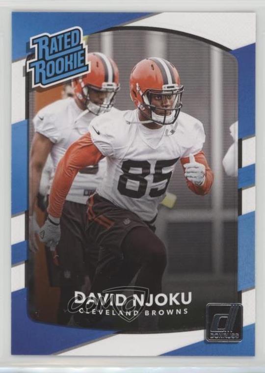 2017 Panini Donruss Rated Rookie David Njoku #314 Rookie RC