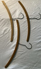 3 Vintage Wood Hangers 1 Diplomat Hotel  Country Club Flat