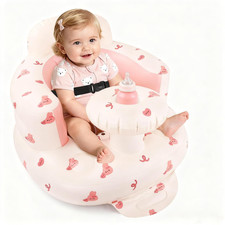 Inflatable Baby Seat with Tray for 3 Months up Baby, Portable Upseat Baby Chair