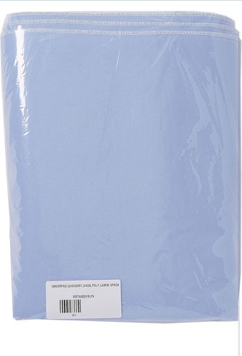 Medline Almohadillas Lavables de Secado Rápido, Almohadillas para Cama Grandes 34"x36", Paquete de 3 Entrenamiento Pd - Imagen 2 de 5