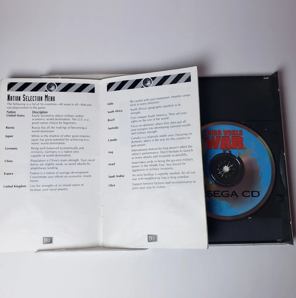 Third World War (Sega CD, 1994) Complete in Box - Image 3 of 4