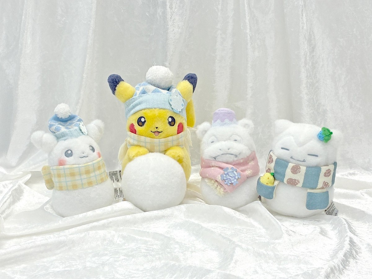 Japan Limited] Pokemon Center Pikachu Snowman Plush Doll Vanillite