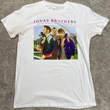 Jonas Brothers Happiness Begins Tour 2019 T-Shirt Mens Medium Short Sleeve White
