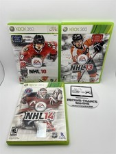 Xbox 360 NHL 10 13 14 Games Bundle Complete Tested Free Shipping 