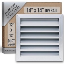 Handua 14x14 Anodowane aluminium Zewnętrzny odpowietrznik ścienny Szopa szczytowa Crawlspace Outdoor
