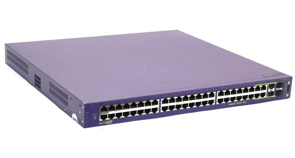 Extreme Networks Switch Summit X450e-48p 48Ports PoE+ 1000Mbits 4Ports Combo SFP - Image 2 of 4