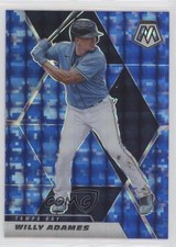 2021 Panini Mosaic Blue Camo Mosaic Prizm Willy Adames #197 8em