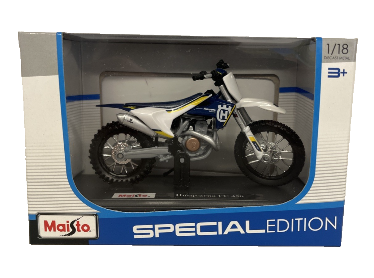 Maisto 1/18 Husqvarna FC 450 Special Edition Motorcycle New in Box