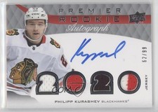 2020-21 Upper Deck Premier Rookie Jersey 62/99 Philipp Kurashev #PRA-KU Auto 1q2