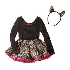 The Children's Place Cat Costume Girls Size XXS 2 / 3 Leopard NEW