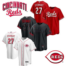 Sal #27 Stewart MEN Stitched Jersey White/Red/Black City