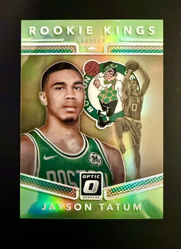 Jayson Tatum [Lime Green] #3 2017 Panini Donruss Optic Rookie Kings card