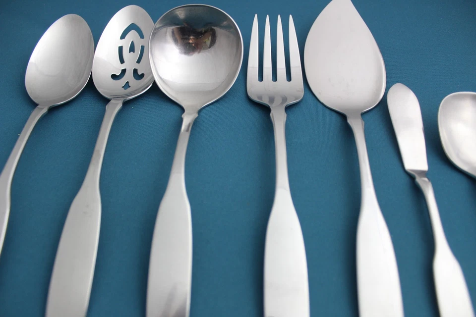 Cucharada para servir 7 piezas tenedor cucharón perforado pastel azúcar Oneida Community PAUL REVERE Foto 3 de 4