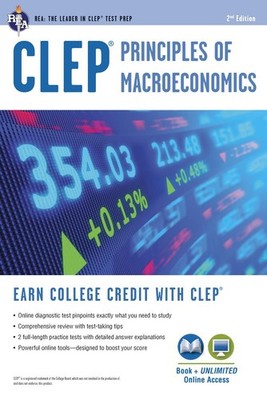 CLEP� Principles of Macroeconomics Book + Online (CLEP Test Preparation)