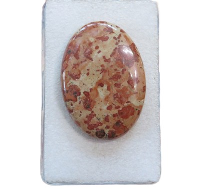 Red Poppy Jaspis - Red Poppy Jasper Cabochon 34,3x24,5 mm 38 ct. Nr. U33906