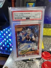 2018 Honors Josh Allen #306 Classics Update Rookie Red /15 RC PSA 10 Pop 4!