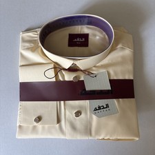 MEN Size 56M DAFFAH High Quality ALL SEASON Thobe CUFF SLEEVE SHIRT COLAR