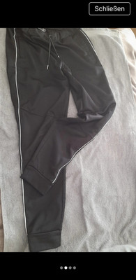 Alphar One Damen Jogginghose schwarz M, elastischer Bund, gerades Bein, Zugband