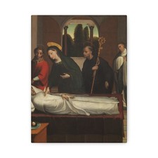 Correa de Vivar, Juan - The Death of Saint Bernard - Canvas Wall Art