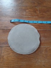 SEA GLASS  VERY LARGE WHITE FROSTED BOTTLE BOTTOM SEA GLASS     6" DIAMETER