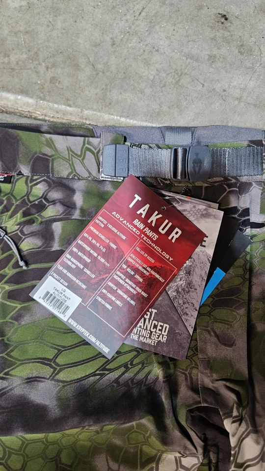 Pantalones de caza impermeables Kryptek Takur para hombre - Kryptek Altitude - grandes - nuevos Foto 2 de 2