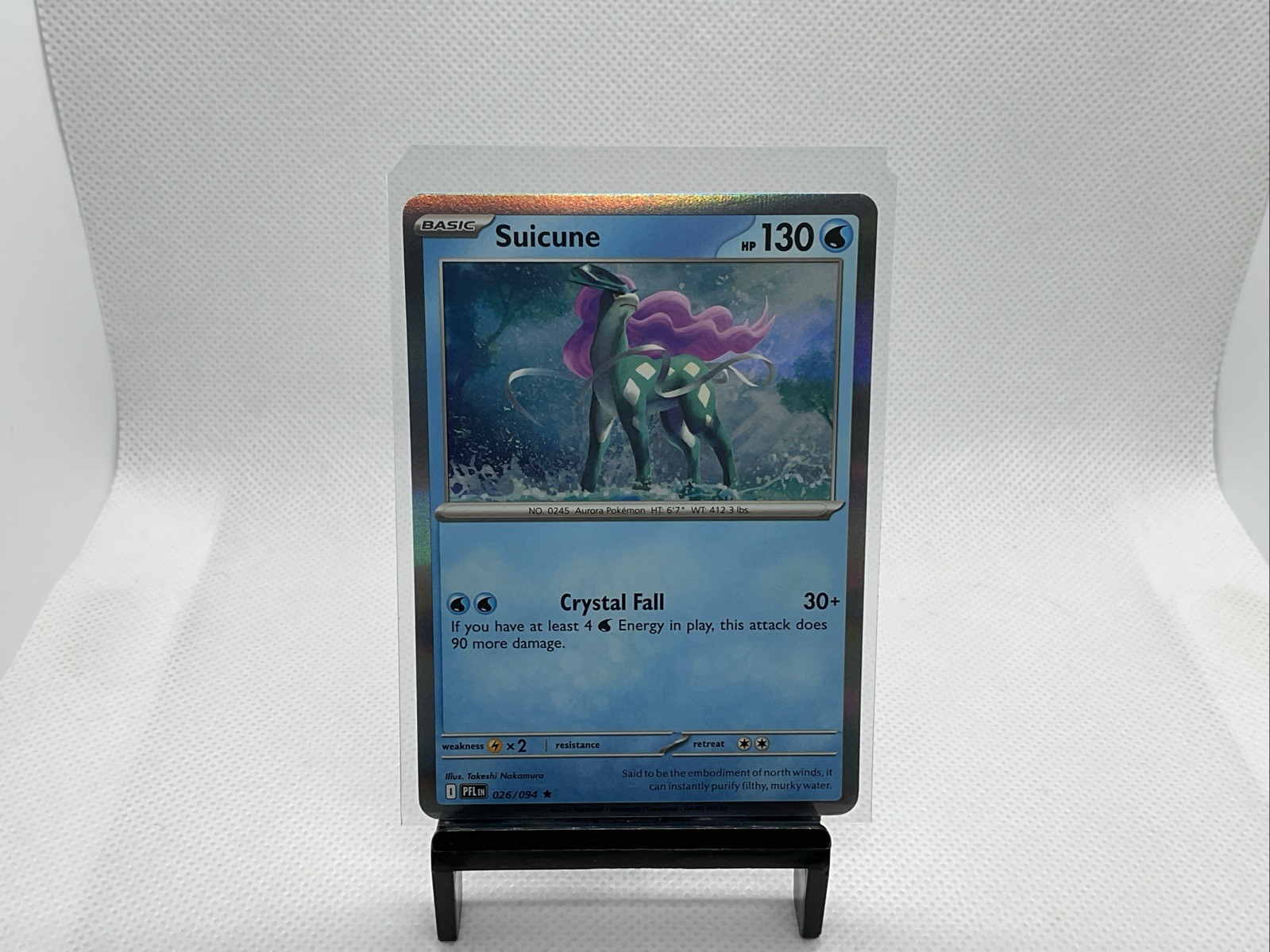 Suicune 026/094 (Reverse Holo) ME02 Phantasmal Flames PFL - Pokemon - NM/M