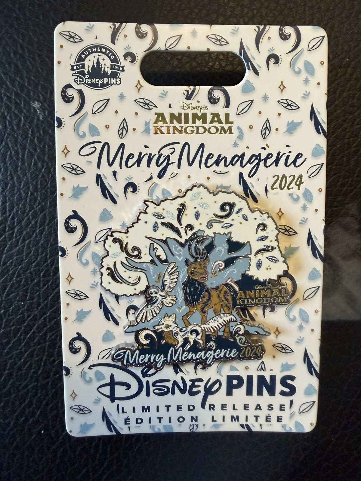 Disney Parks 2024 NEW Merry Menagerie Tree Of Life Reindeer Owl Fox Pin New
